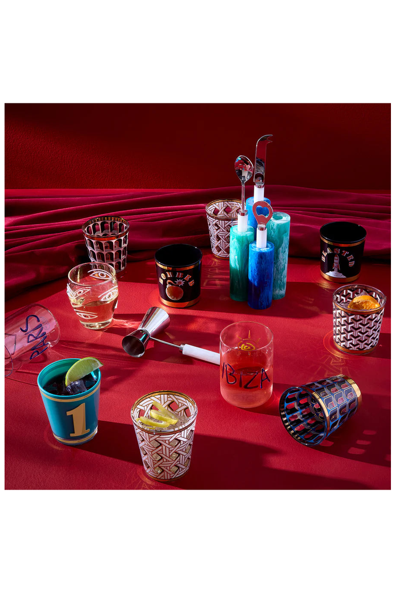 Jet Set Glassware Set, Alternate, color, Blue
