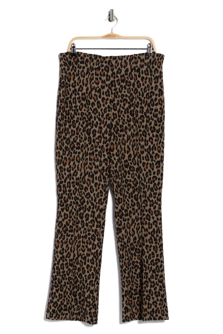 Ponte Zero Micro Flare Pants, Alternate, color, BROWN MULTI