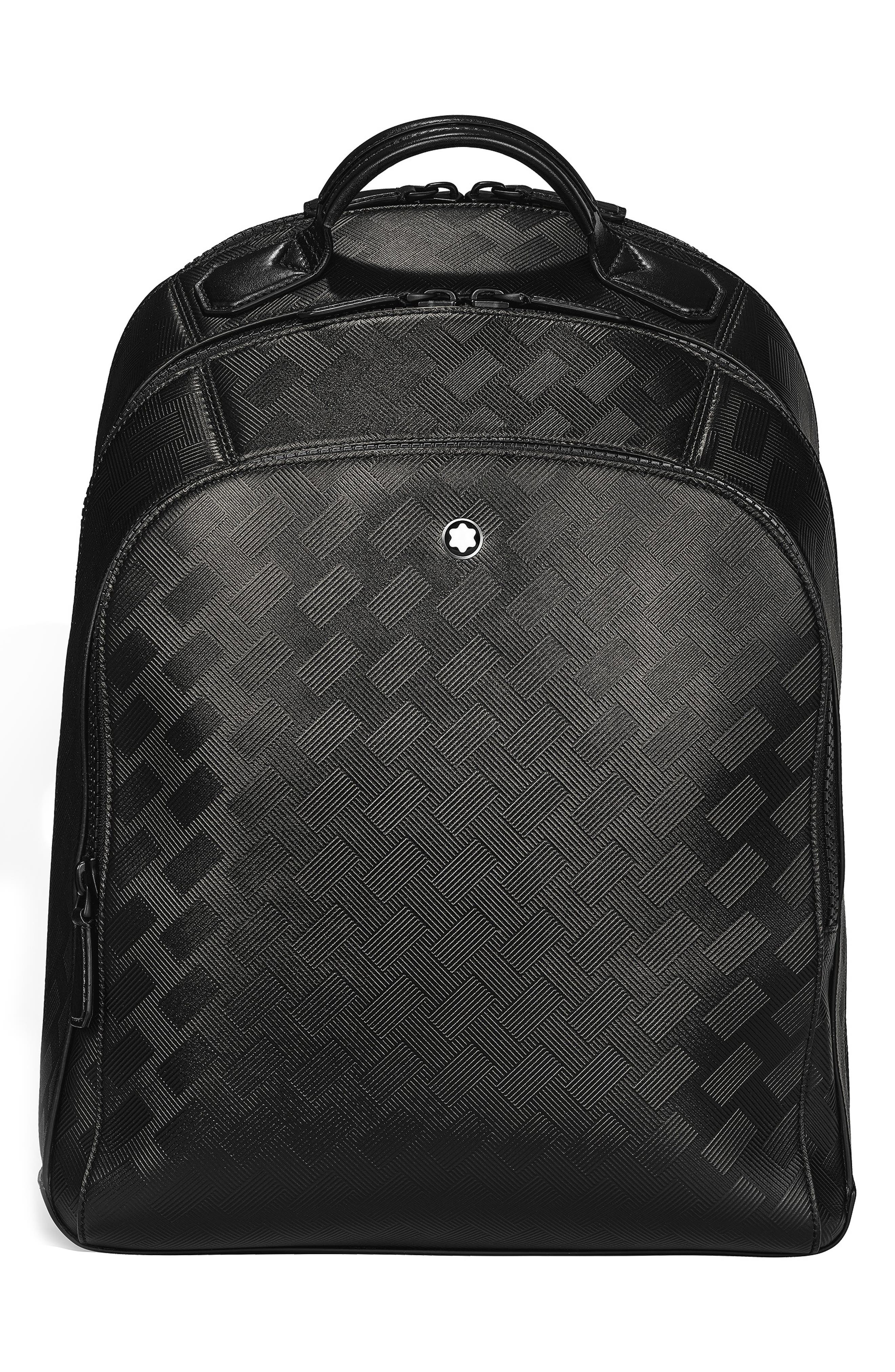 Montblanc Extreme 3.0 Leather Backpack, Main, color, Black