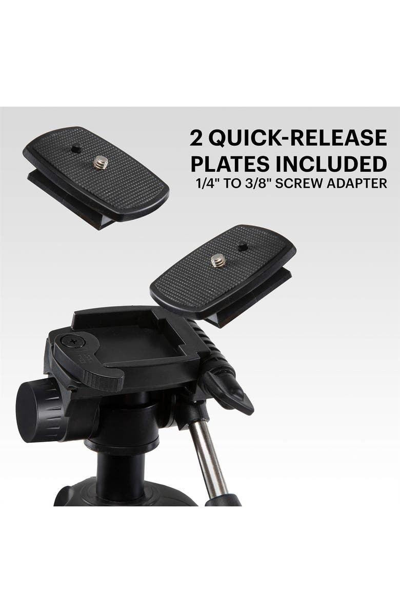 Kodak PhotoGear 2-in-1 70 Tripod & 64.5 Monopod, Lightweight Travel Camera Tripod Stand, Alternate, color, Black