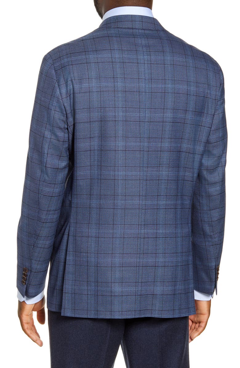 David Donahue Arnold Classic Fit Plaid Wool Sport Coat, Alternate, color, 