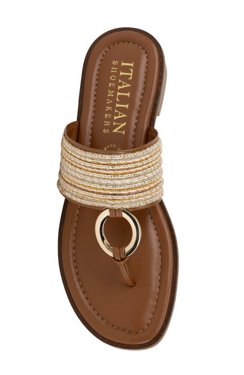 Italian Shoemakers Schunyler Sandal In Natural