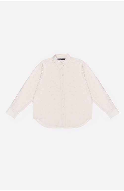 Bimba Y Lola Rhinestones Boxy Shirt In Neutral
