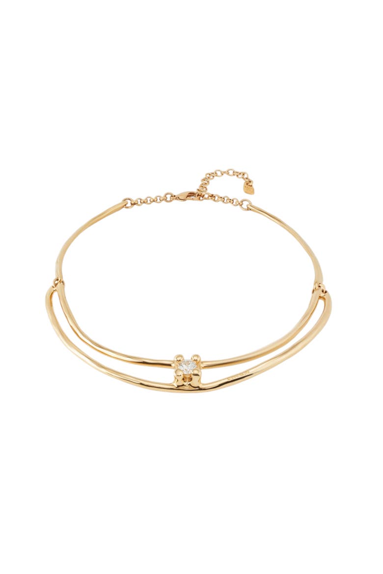 Twin Radiance Collar, Alternate, color, Gold