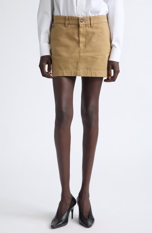 Balenciaga Cotton Canvas Miniskirt in 9501 Beige at Nordstrom, Size 36