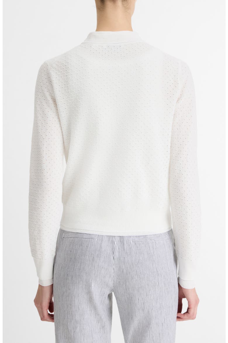 Double Layer Organic Cotton Blend Cardigan, Alternate, color, OPTIC WHITE