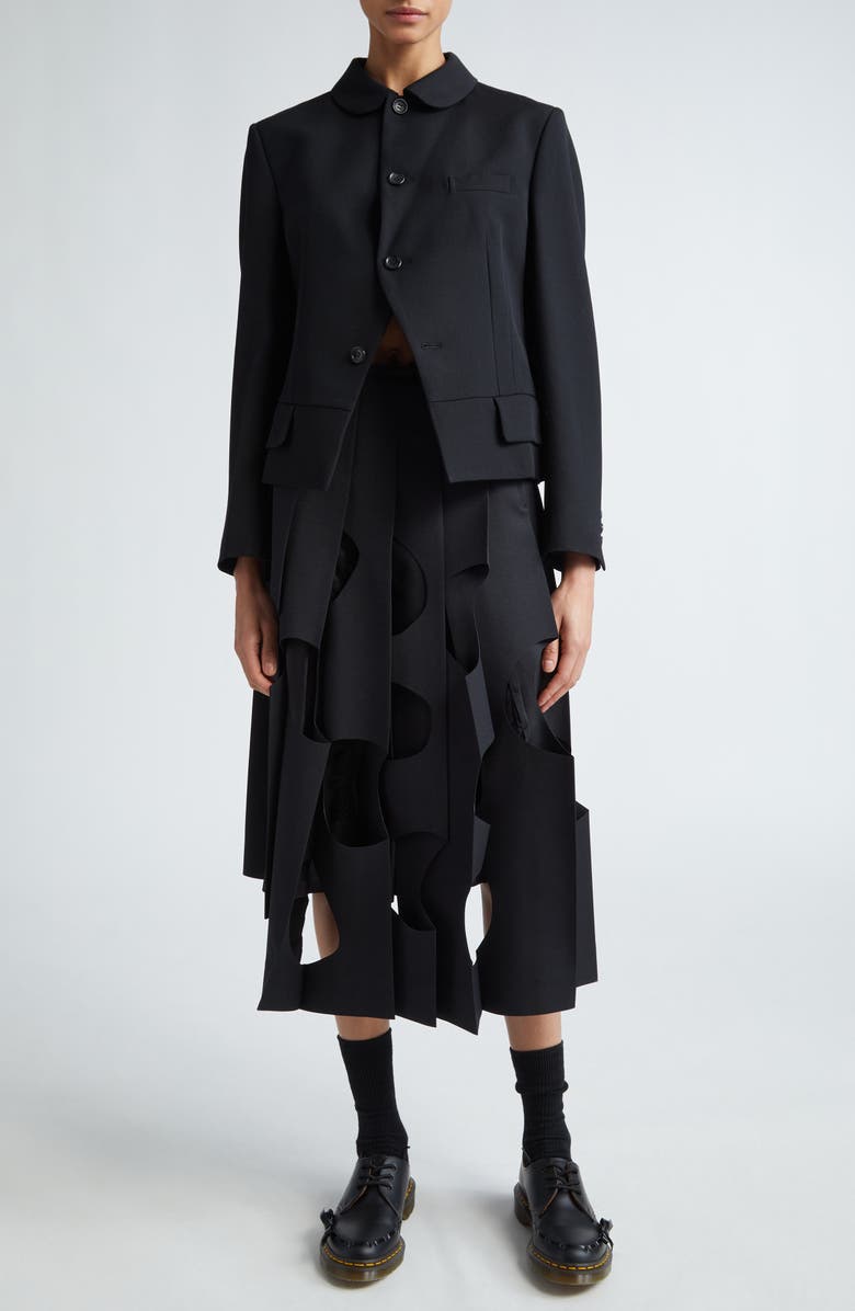 Comme des Garçons Comme des Garçons Wool Gabardine Jacket, Alternate, color, 