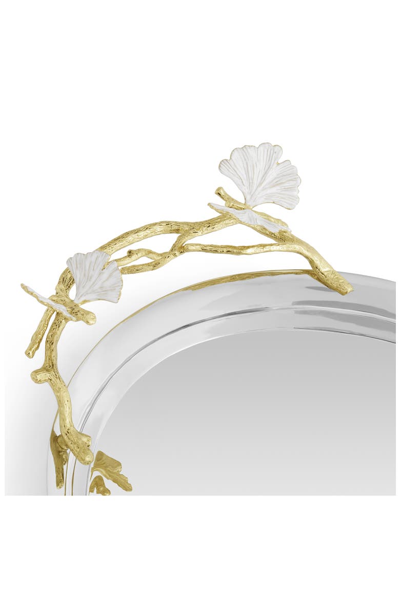 Butterfly Ginkgo Medium Tray, Alternate, color, SILVER