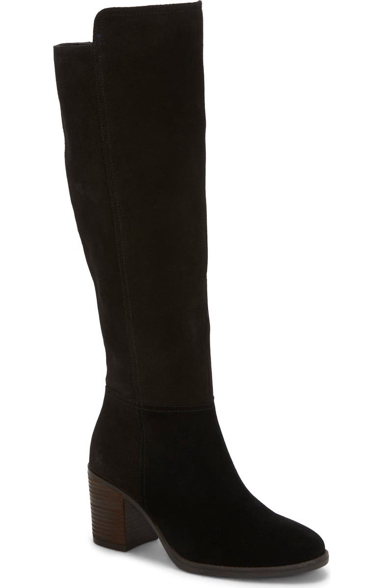 Lucky Brand Bonnay Knee High Boot, Main, color, Black 02
