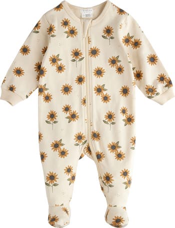 Petit  Lem Firsts Floral Print on Sienna Footed Sleeper main image 1