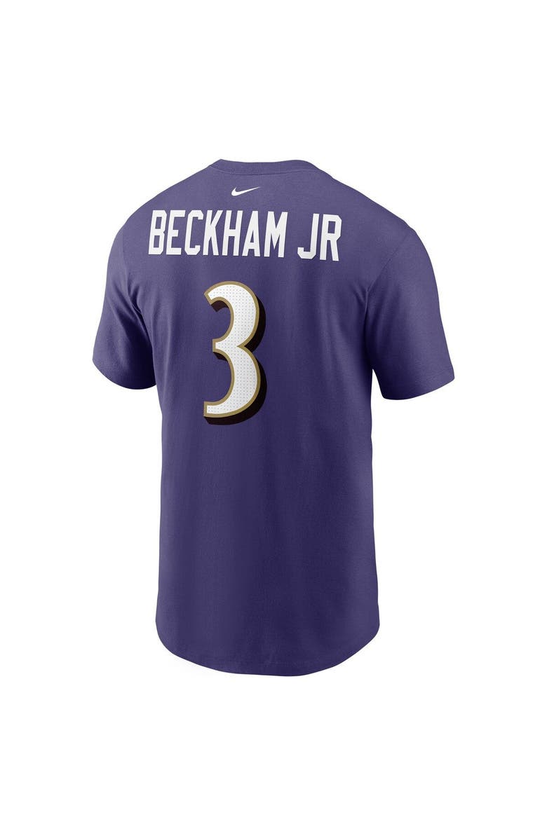 Nike Men's Nike Odell Beckham Jr. Purple Baltimore Ravens Player Name & Number T-Shirt, Alternate, color, Purple