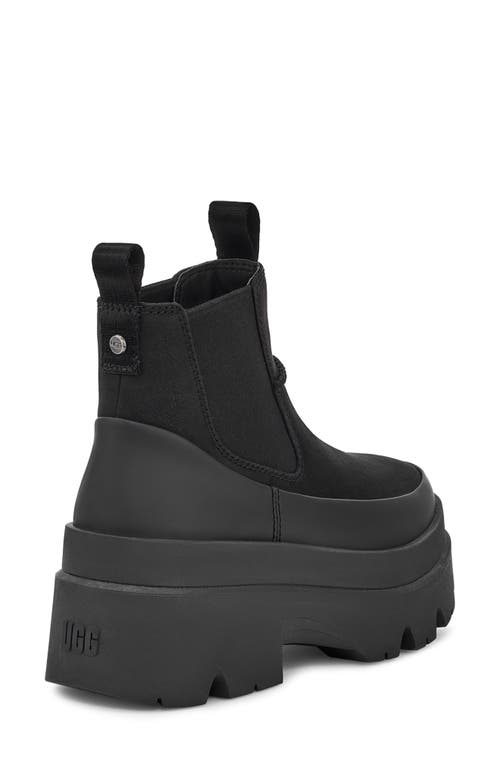 Ugg ® Brisbane Waterproof Platform Chelsea Boot In Black