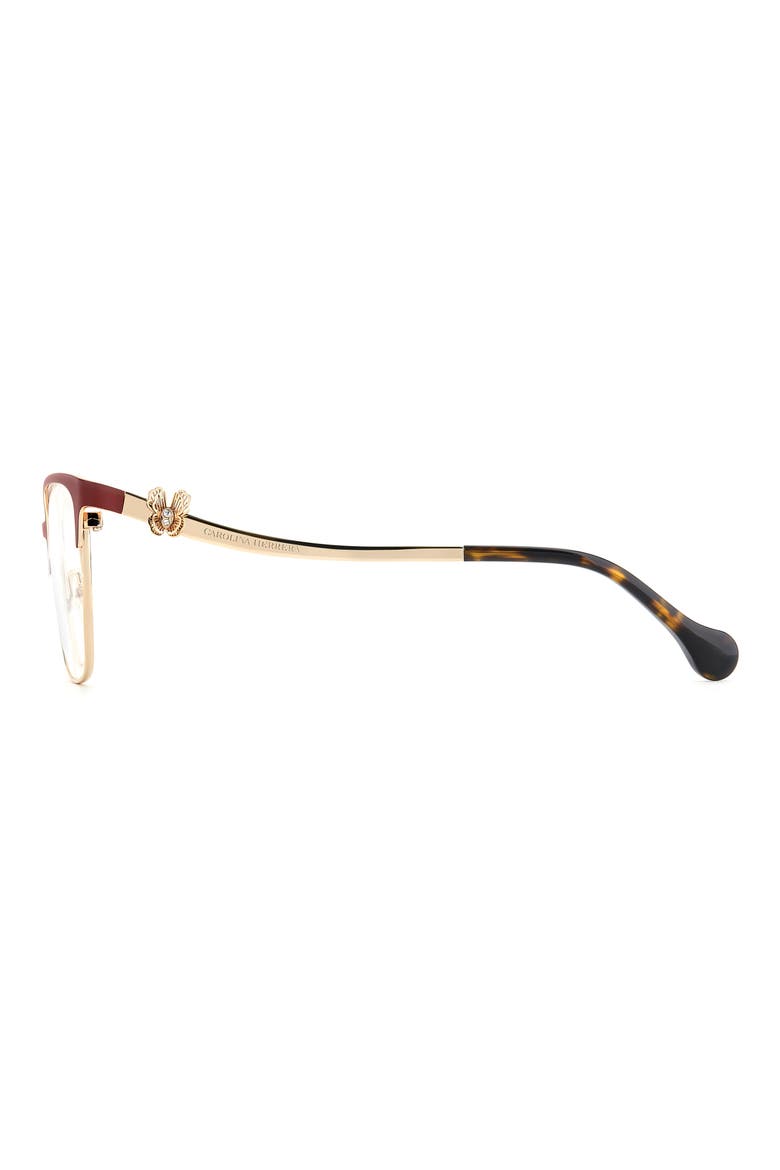 54mm Cat Eye Reading Glasses, Alternate, color, BURGUNDY GOLD