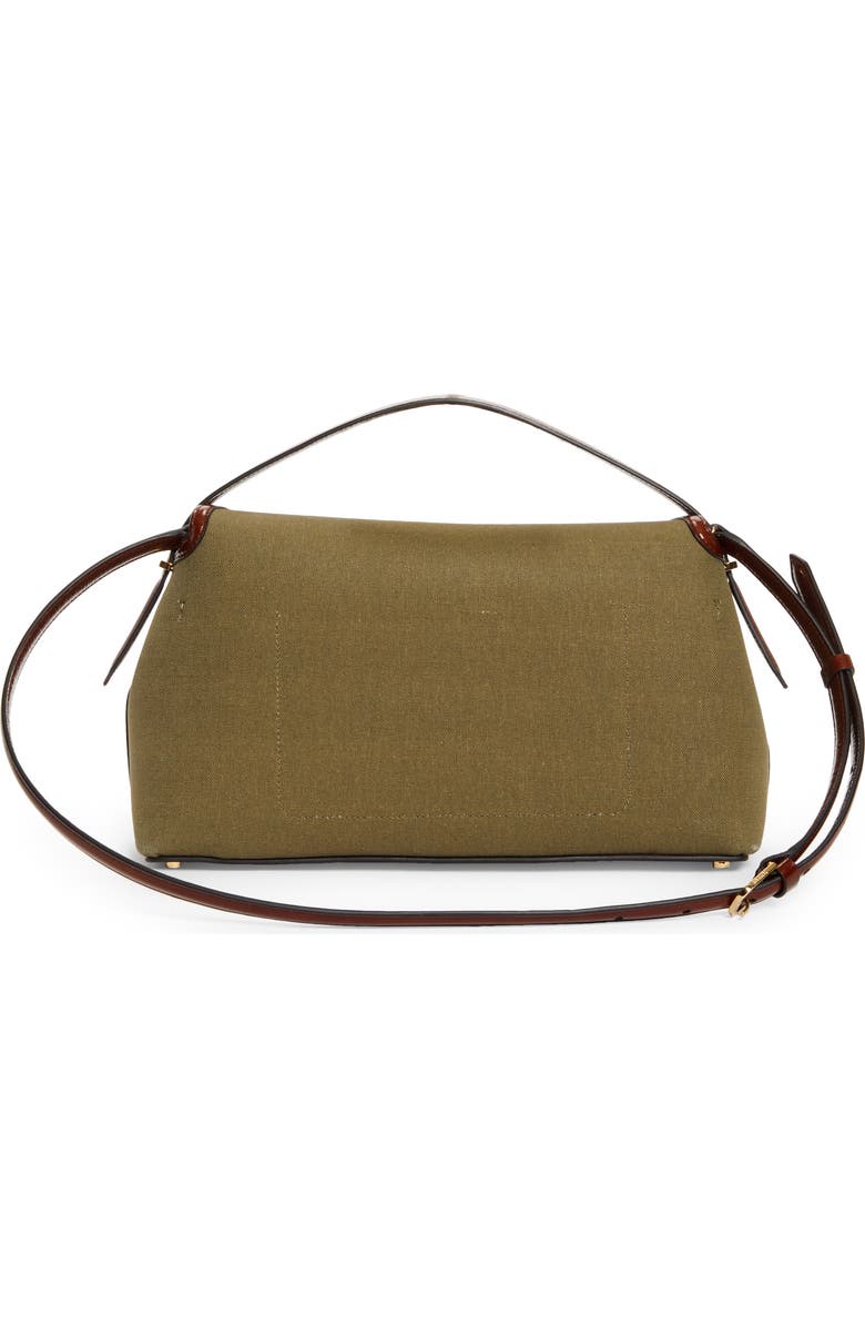 TOTEME T-Lock Canvas Top Handle Bag, Alternate, color, Khaki Green