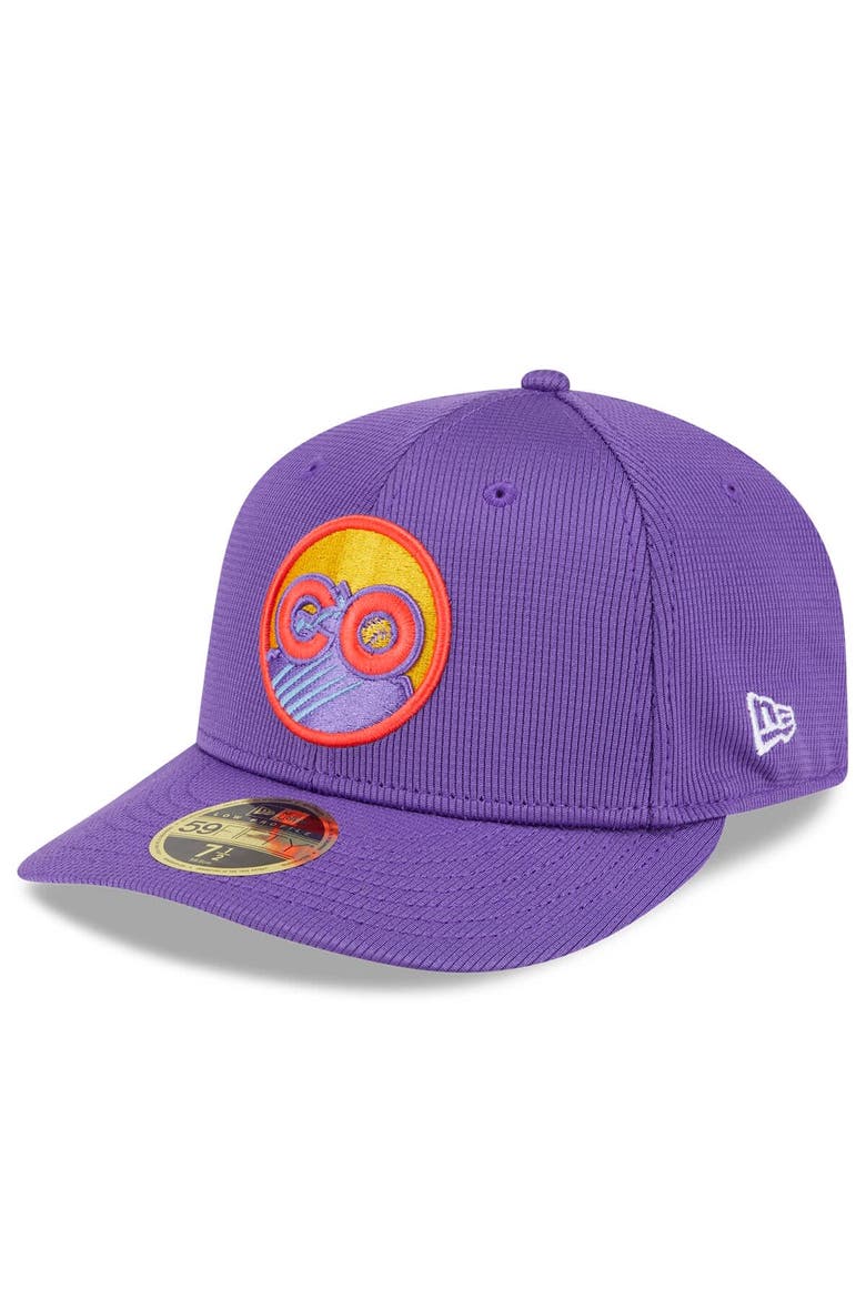 Men's New Era Purple Colorado Rockies 2025 City Connect Batting Practice Low Profile 59FIFTY Fitted Hat, Main, color, Purple