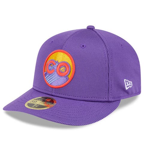 Men's New Era Purple Colorado Rockies 2025 City Connect Batting Practice Low Profile 59FIFTY Fitted Hat