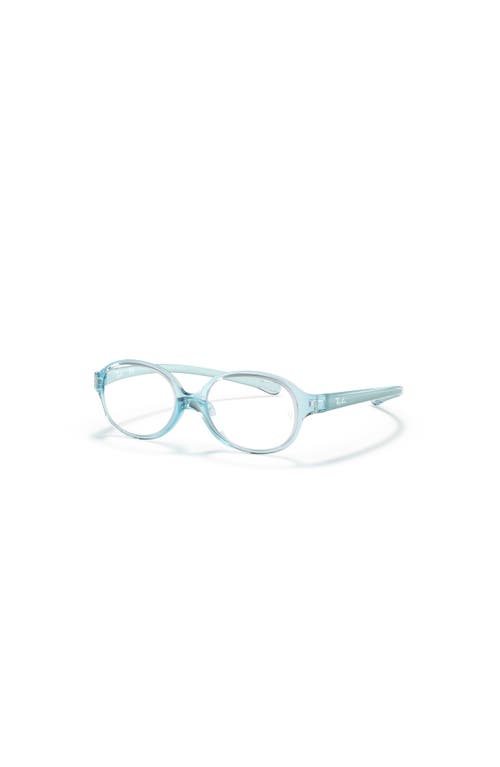 Ray Ban Ray-ban 39mm Oval Optical Glasses In Blue