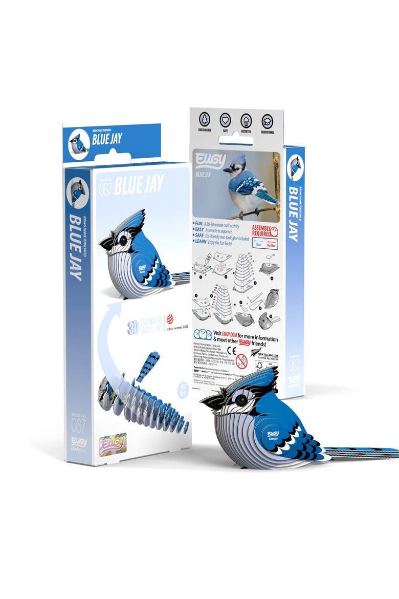 Blue Jay 3D Puzzle, Main, color, No Color