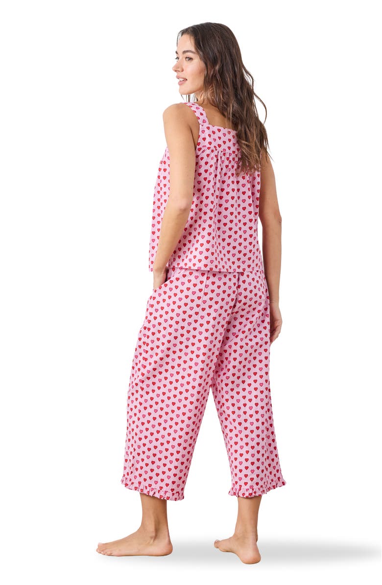 Printfresh Back to Bed Cropped Set, Alternate, color, Pink Macaron