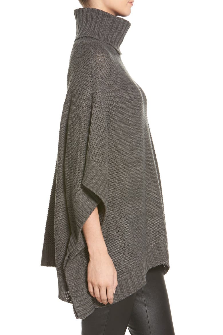 'Maya' Poncho, Alternate, color, GRANITE