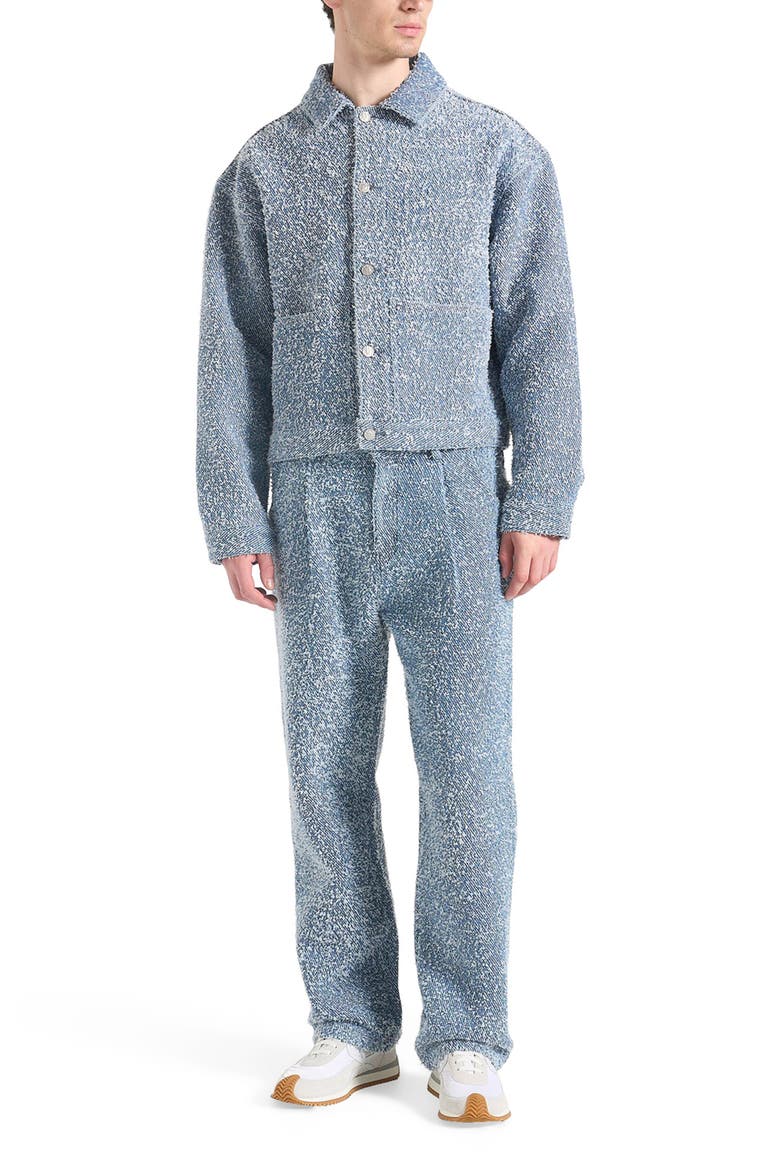 Damien Boucle Jacket with Back Pleat, Main, color, Blue