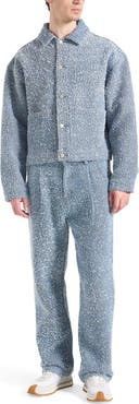 Manière De Voir Damien Boucle Jacket with Back Pleat