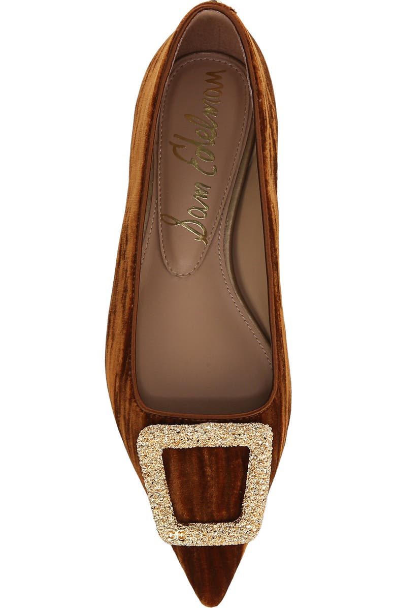 Sam Edelman Nico Pointed Toe Flat, Alternate, color, Spiced Camel