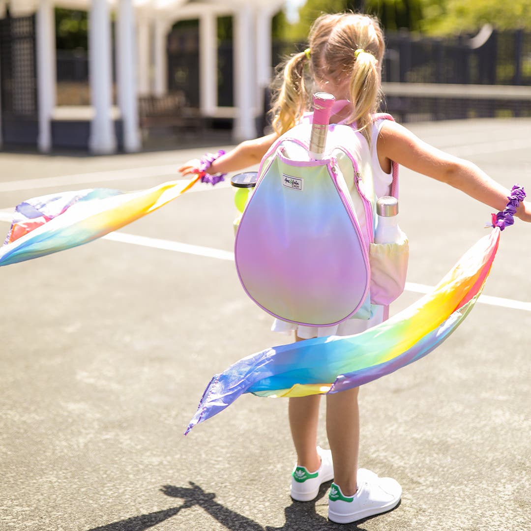 Little Love Tennis backpack, Alternate, color, Rainbow Sherbert