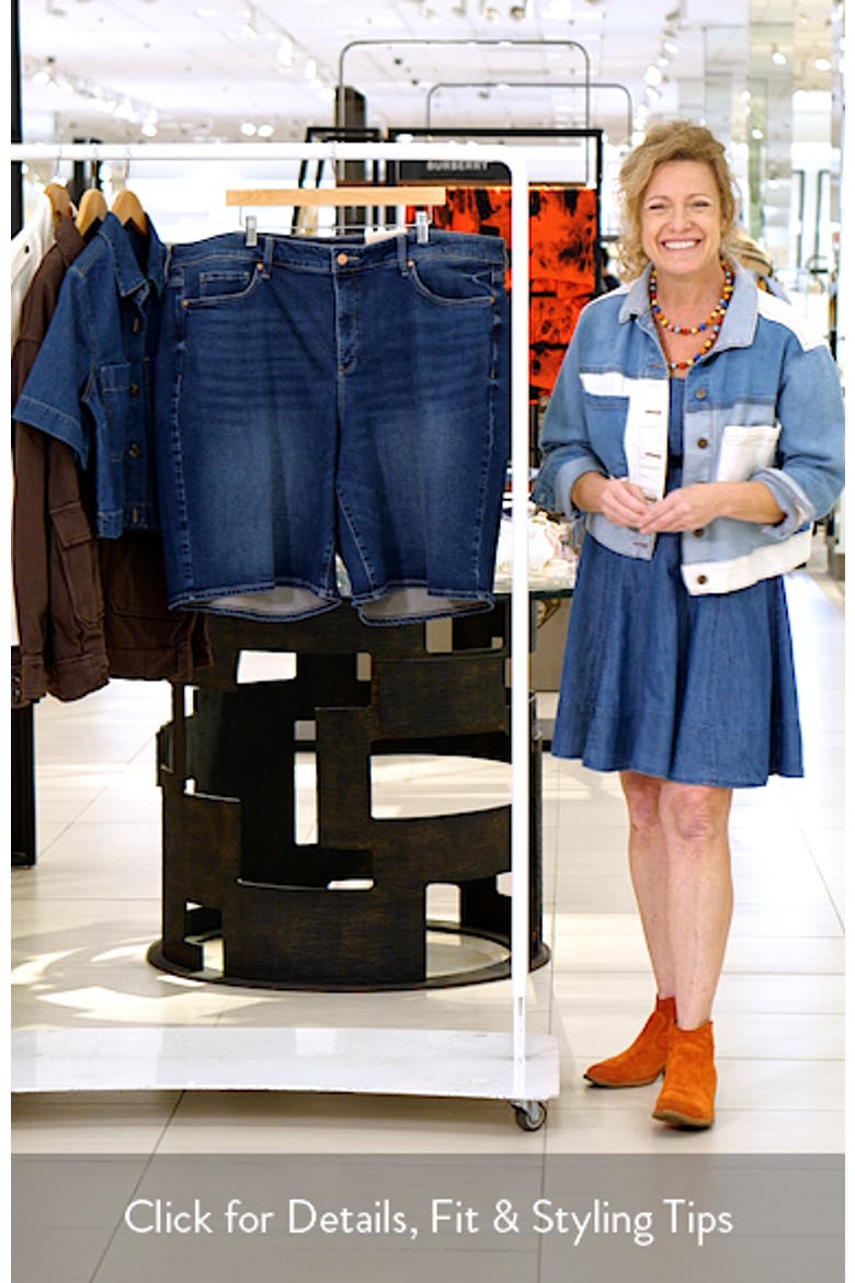 Lilly Relaxed Long Denim Shorts video