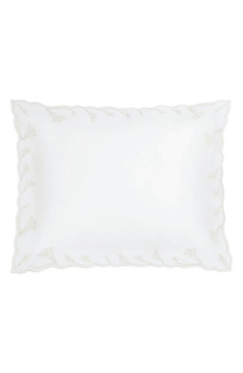 Matouk Marcella Egyptian Cotton Pillow Sham In White