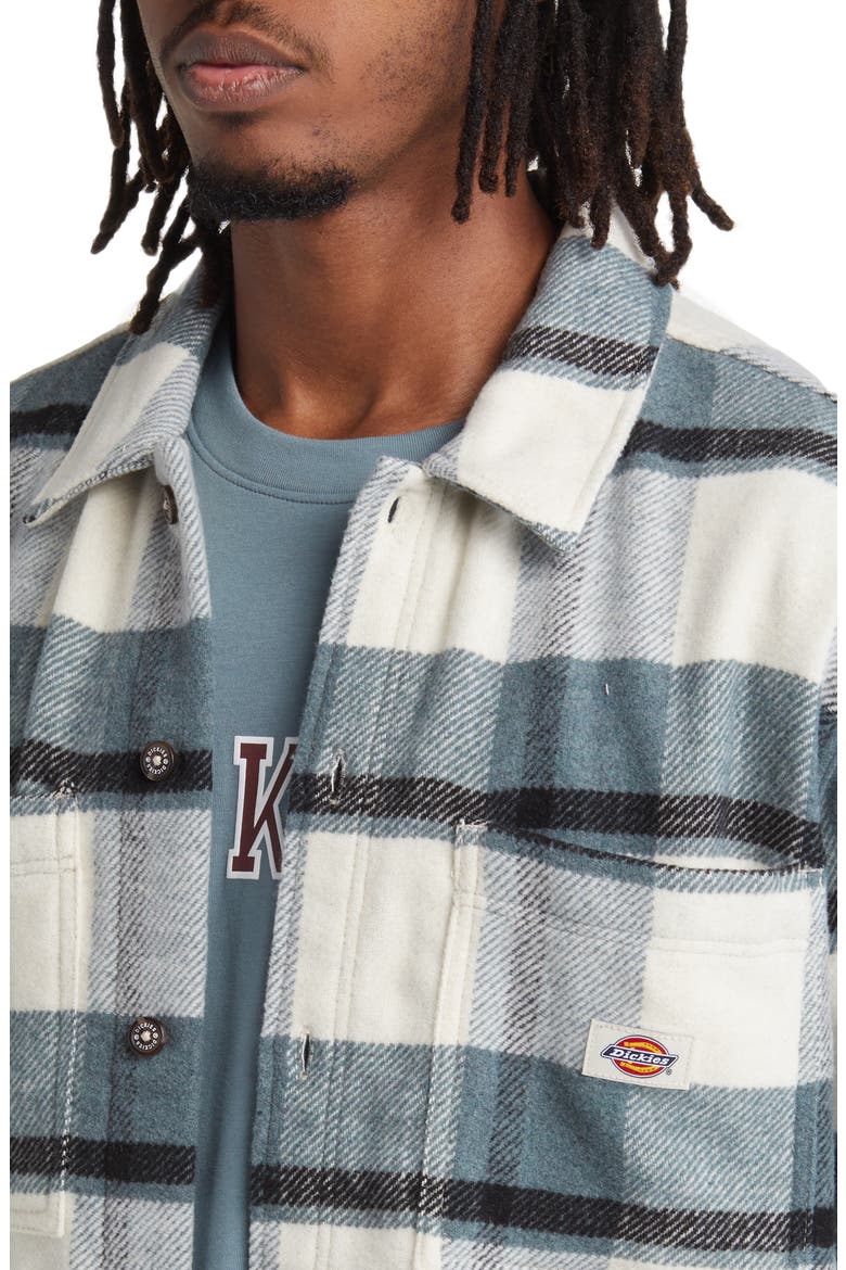 Coaling Plaid Flannel Button-Up Overshirt, Alternate, color, VARIOUS CH