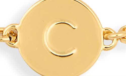 Kate Spade New York Initial Charm Chain Bracelet In Gold