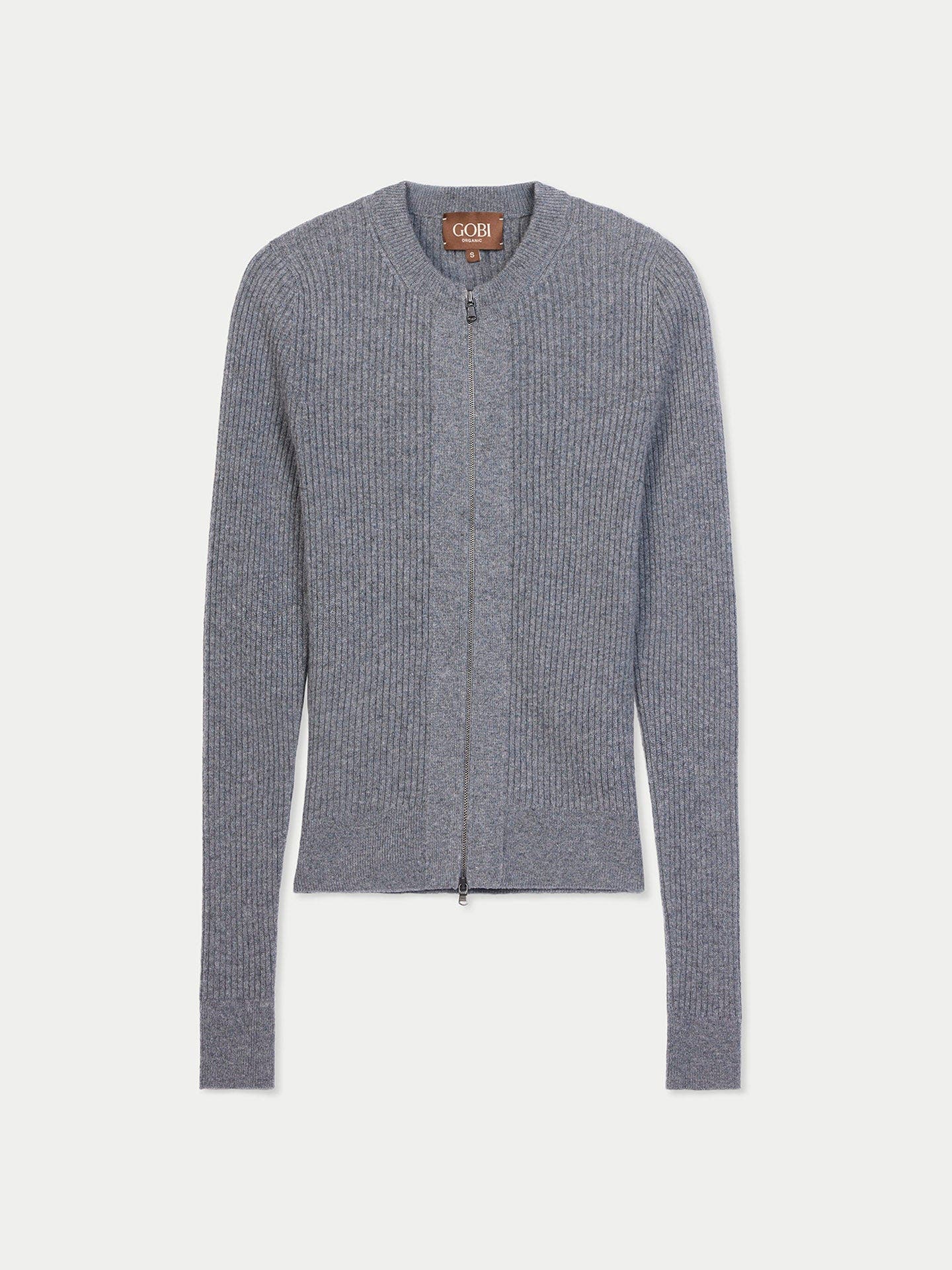 Cashmere Two-Way Zip Cardigan - image 3