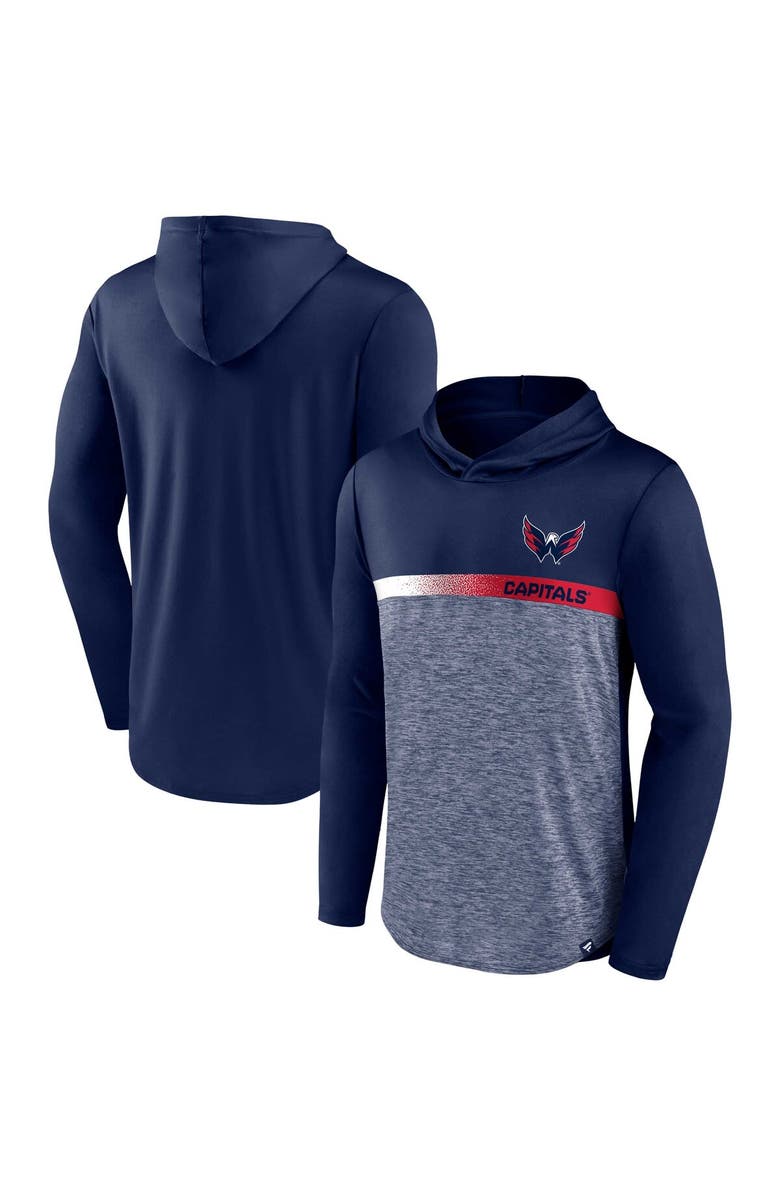 FANATICS Men's Fanatics Branded Navy Washington Capitals Podium Defender Pullover Hoodie, Main, color, 