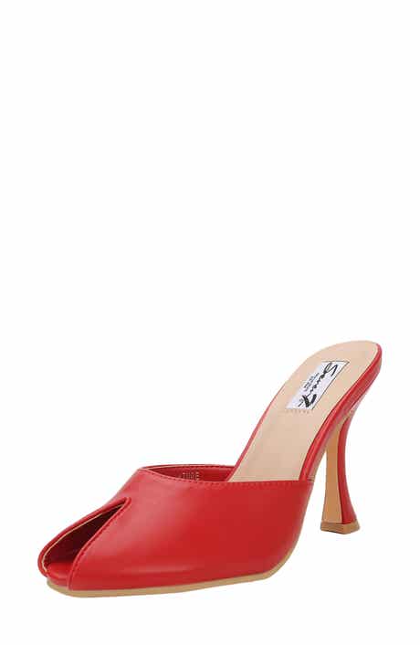 Azure Peep Toe Slide Sandal