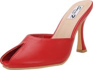 Seven7 Azure Faux Leather Peep Toe Sandal