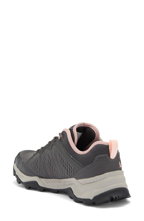 Eddie Bauer Pinnacle V2 Low Sneaker In Grey/pink
