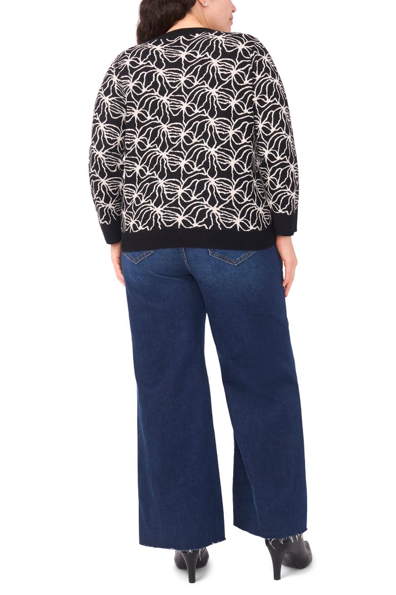 Jacquard Sweater, Alternate, color, RICH BLACK