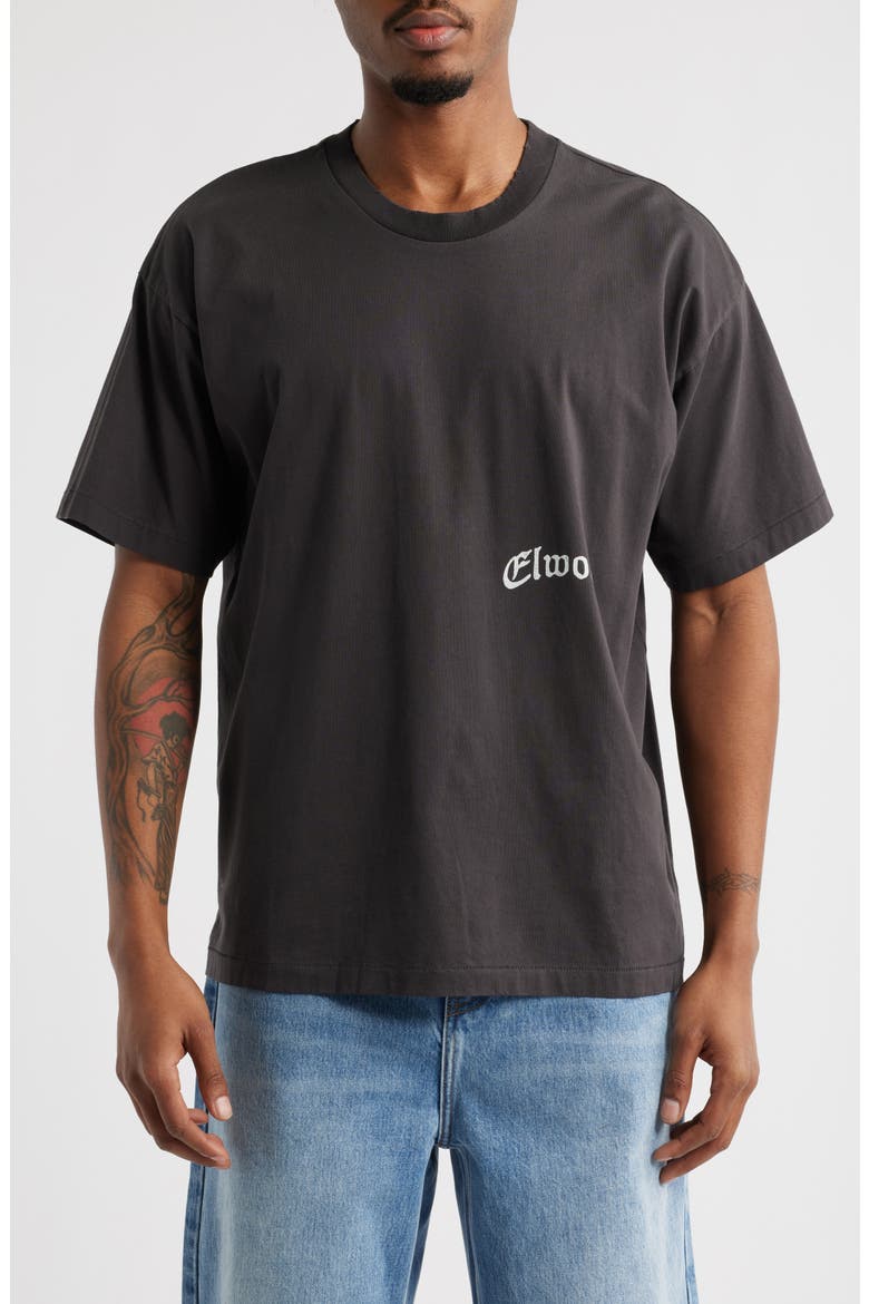 Trademark Core Organic Cotton Graphic T-Shirt (Nordstrom Exclusive), Main, color, VINTAGE BLACK