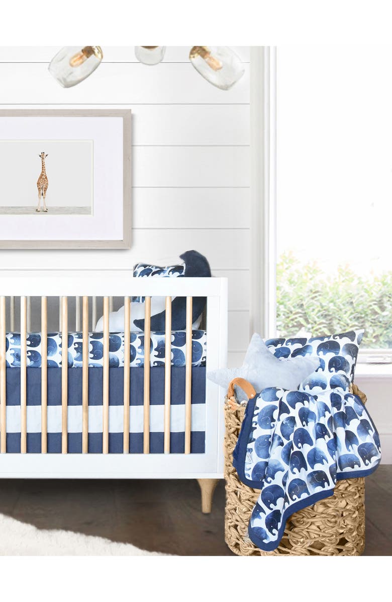 Oilo Elefant Jersey Crib Sheets, Alternate, color, Elefant