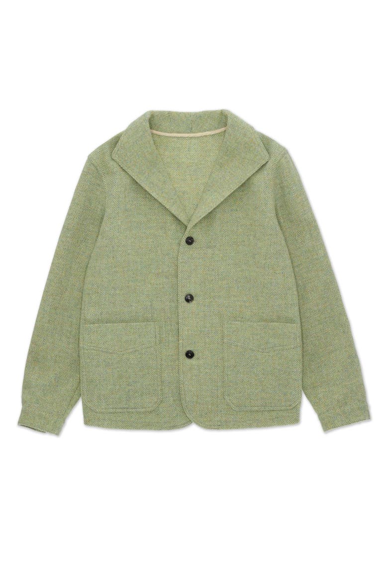 Scotland Herringbone Tweed Jacket, Main, color, SAGE