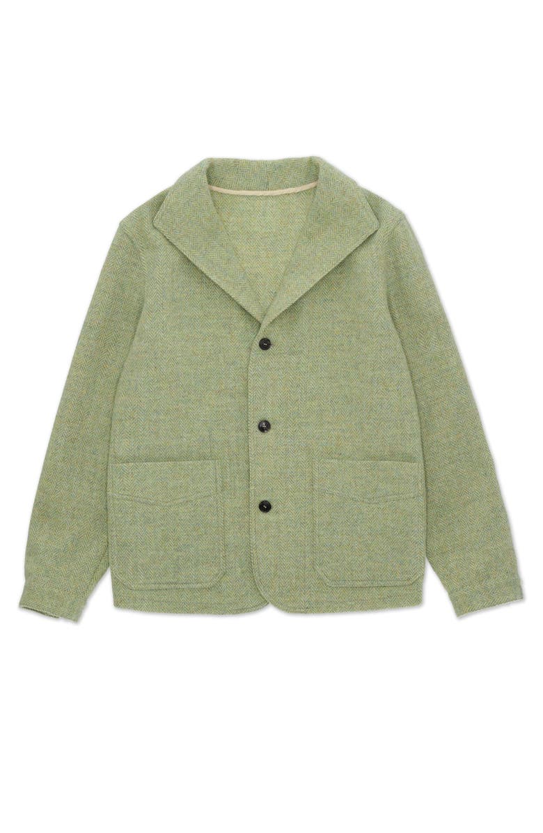 Fortela Scotland Herringbone Tweed Jacket, Main, color, Sage
