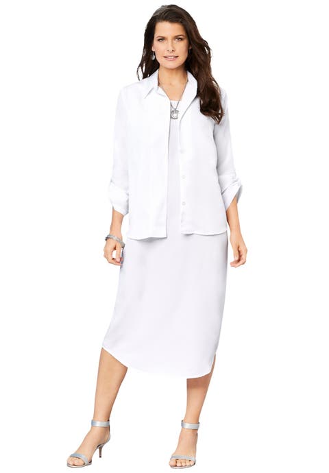 Roll Tab Jacket Dress (Plus)