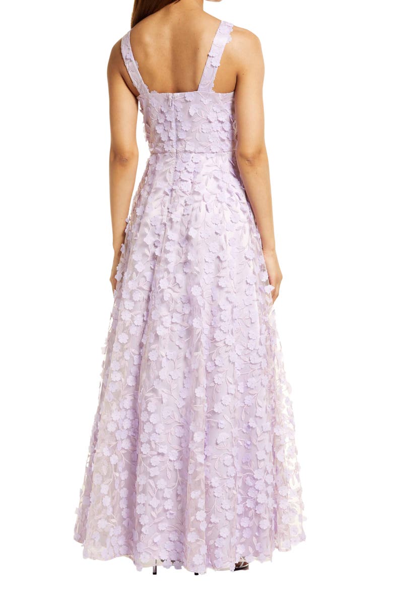 Eliza J 3D Floral Evening Gown, Alternate, color, 