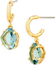 Kate Spade New York treasure trove drop huggie hoop earrings