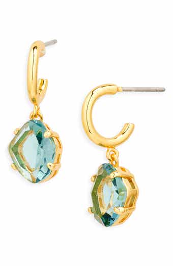 Kate Spade New York treasure trove drop huggie hoop earrings