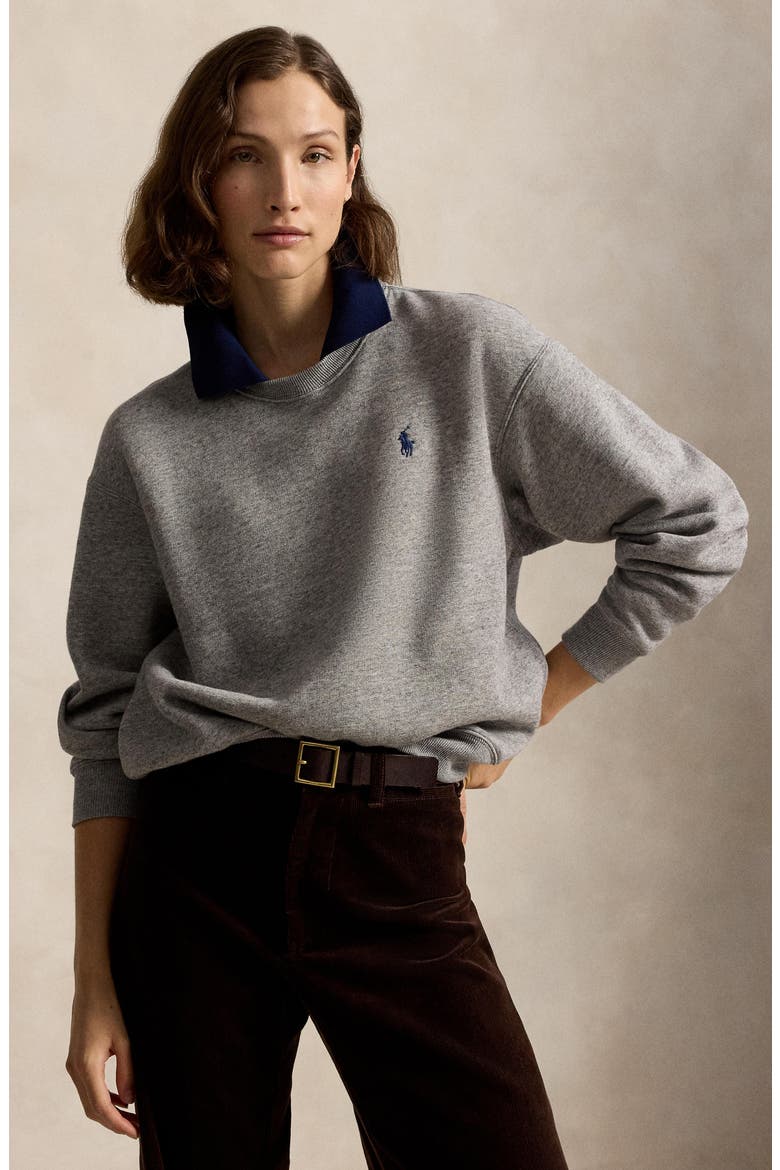 Arctic Fleece Sweatshirt, Alternate, color, GREY HTR