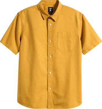 Kids' Lawson Short Sleeve Cotton & Linen Button-Up Shirt