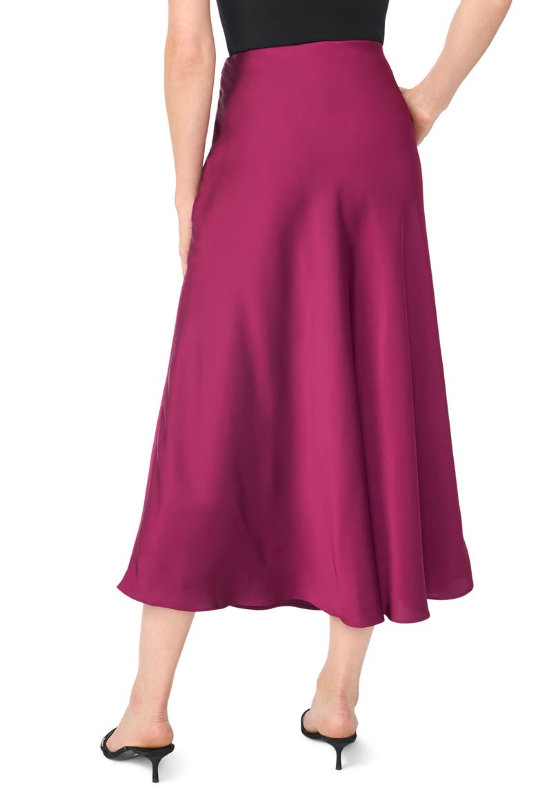 Bias Cut Satin Midi Skirt, Alternate, color, DEEP MULBERRY