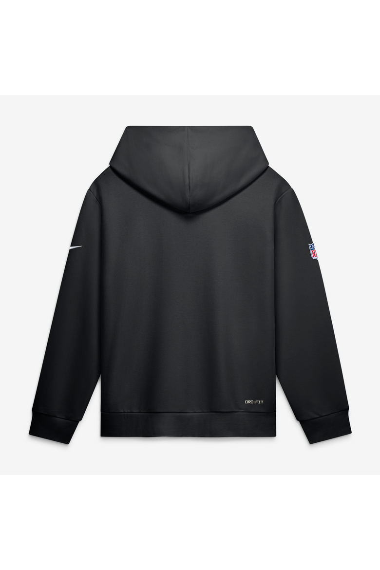 Men's Nike Black Minnesota Vikings Sideline Standard Issue Quarterback Scramble Dri-FIT Full-Zip Hoodie, Alternate, color, Black